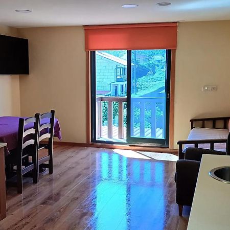 Apartamentos Ababides Baiona Bagian luar foto